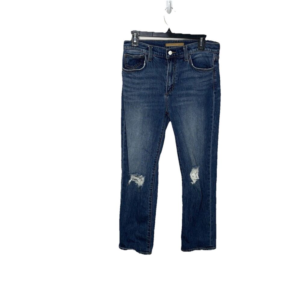 Joe's The Scout Distressed Ankle Mid Rise Slim Boyfriend Crop Jeans Size 27